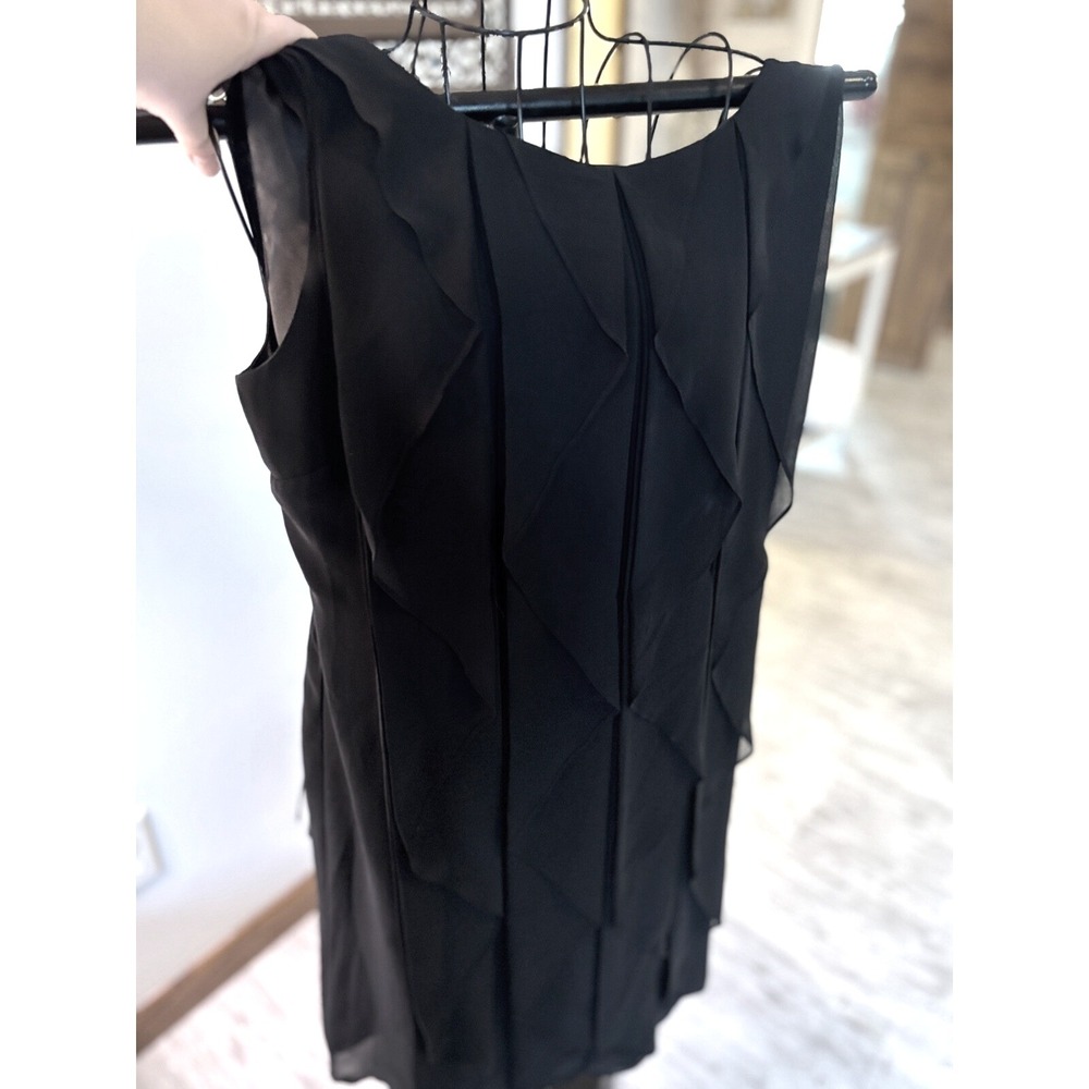 Vintage Black CHIFFON date Dress Sz 6, Calvin Klein cruise dress‎ Whimsigoth
